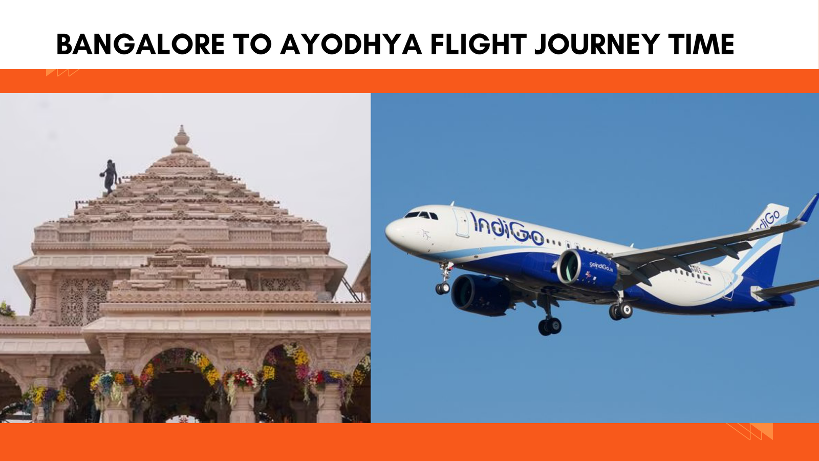 bangalore to ayodhya flight journey time
