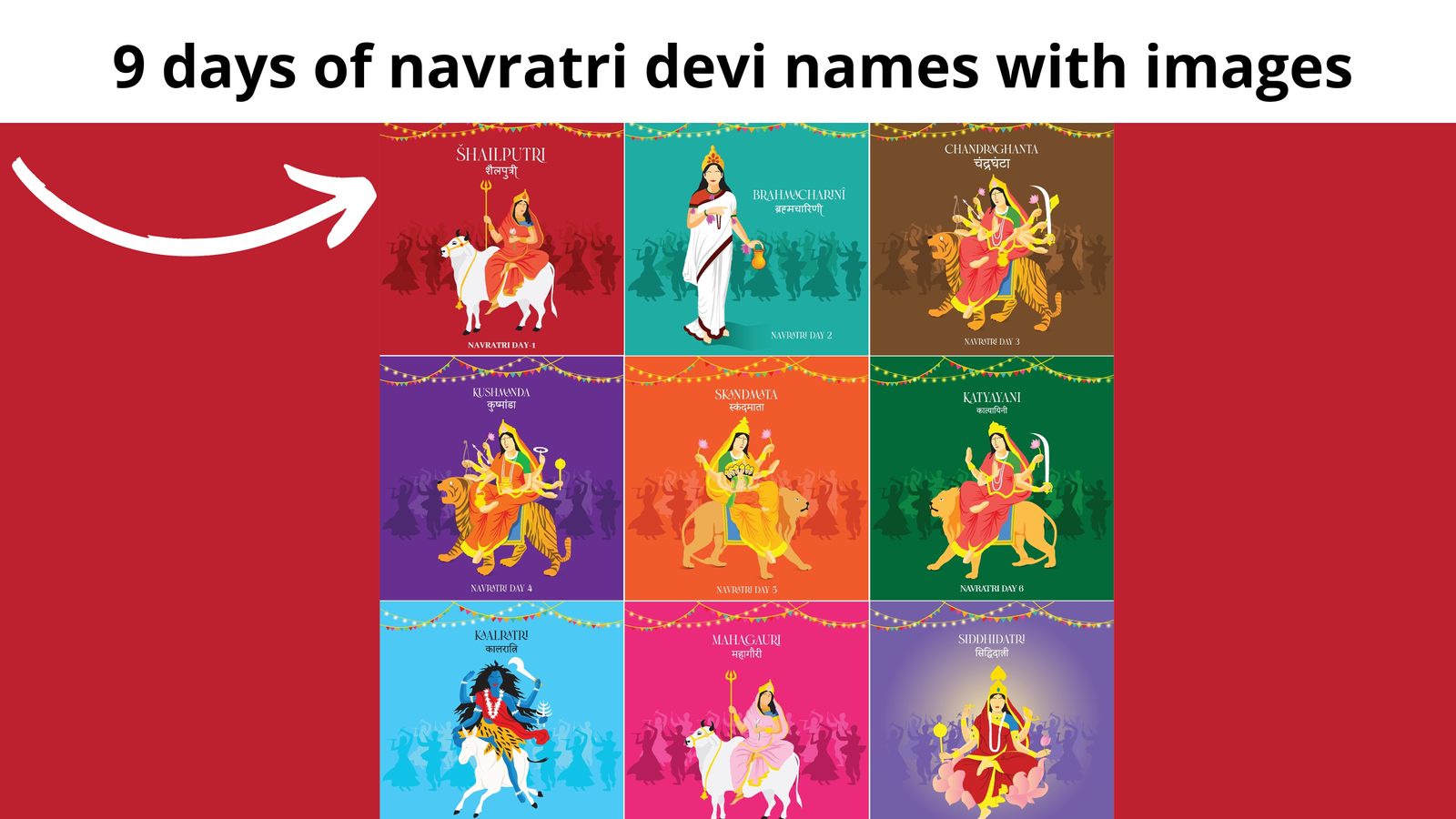 9 days of navratri devi names and colours|compare both chaitra navratri 2024 date drik panchang vs chaitra navratri 2024 gujarati calendar